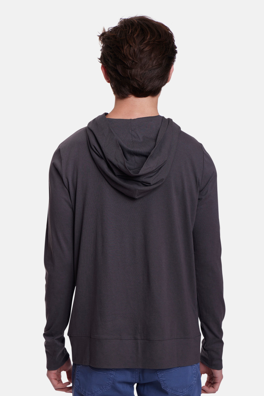 Luxe Pullover Hoodie Bat Grey