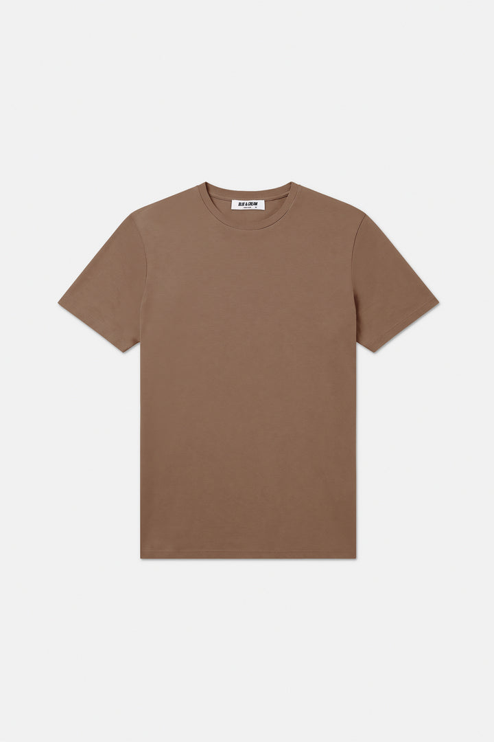Luxe Jersey Tee Ash Brown