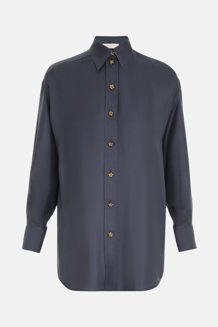 Lyrical Relaxed Shirt Paradise Navy