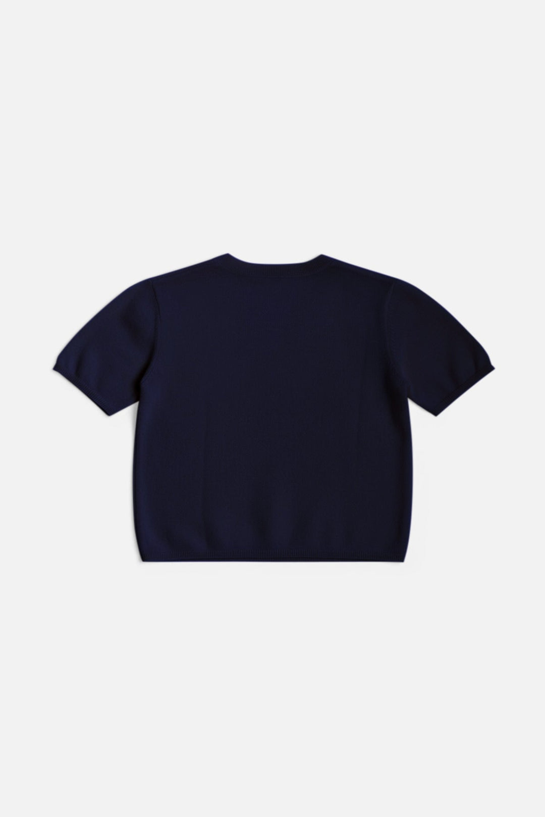 Bella Cashmere Short Sleeve Tee Navy