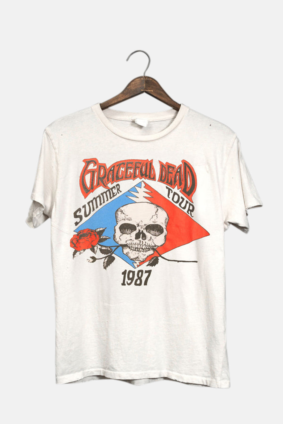 Grateful Dead Summer Tour '87 Tee Vintage White