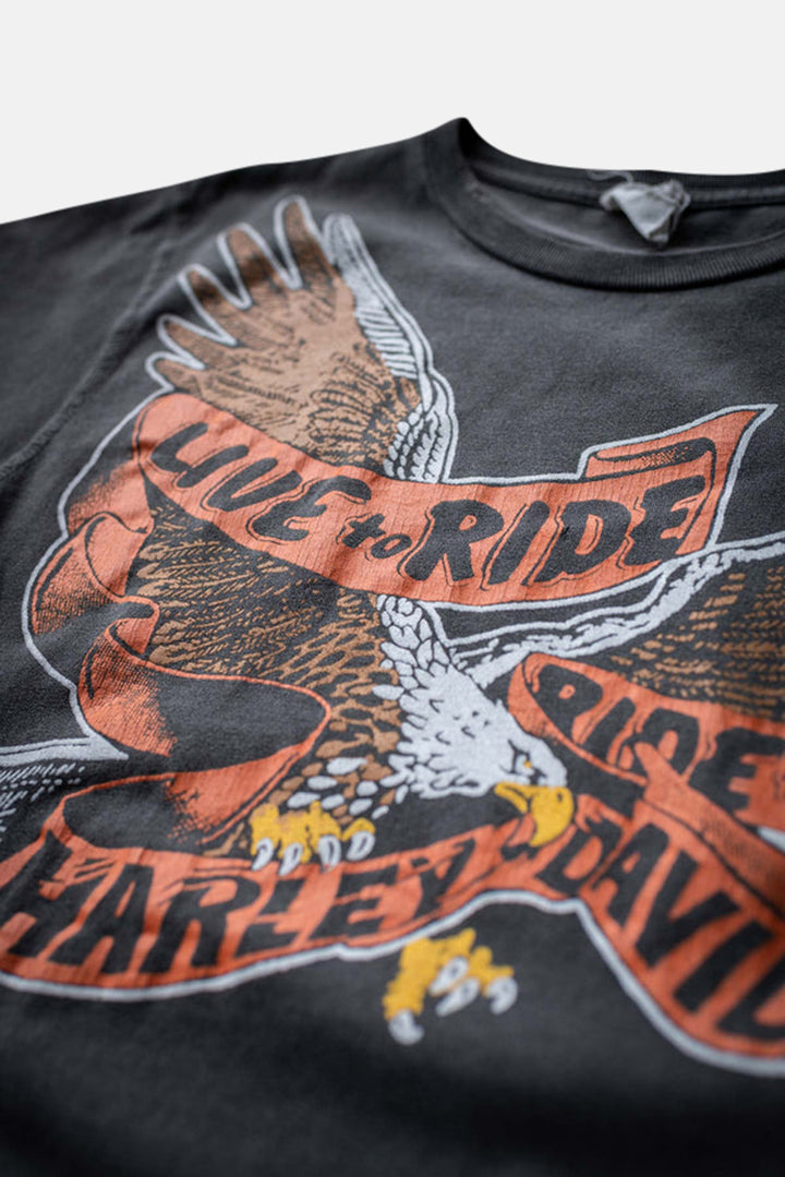 Harley Live To Ride Tee Black Pigment