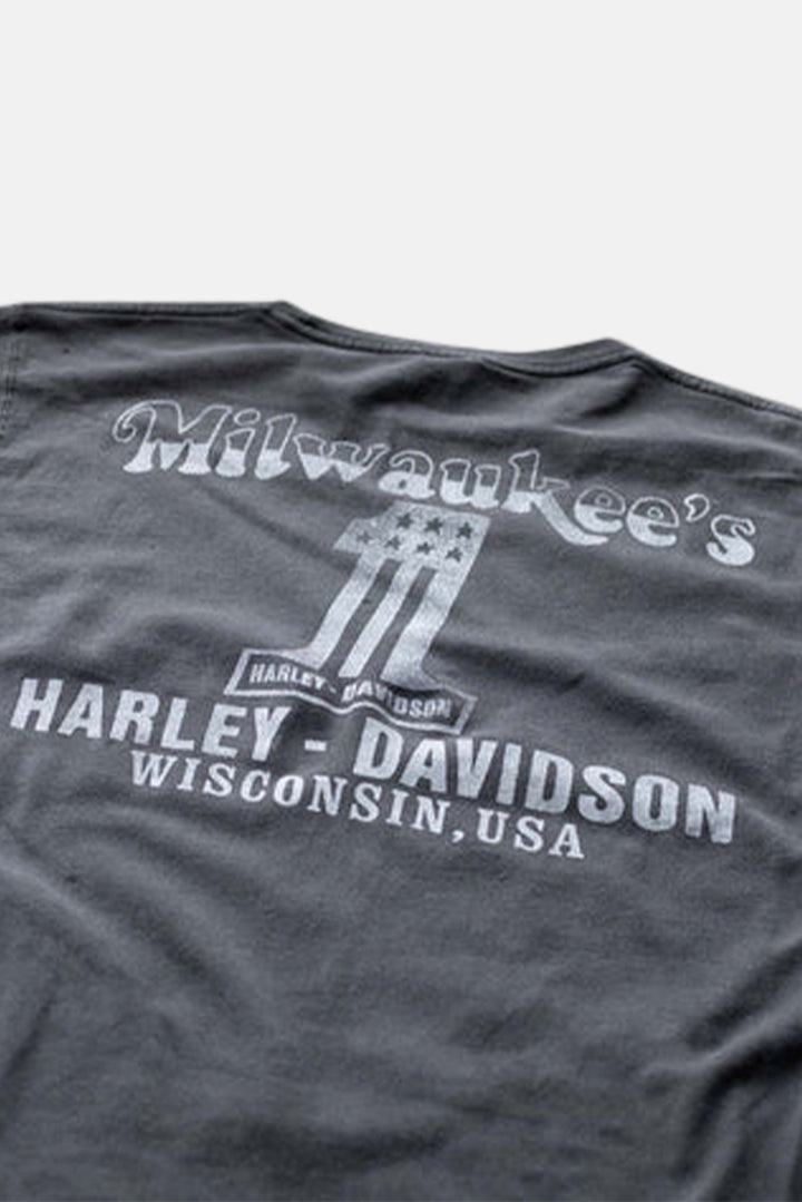 Harley Live To Ride Tee Black Pigment