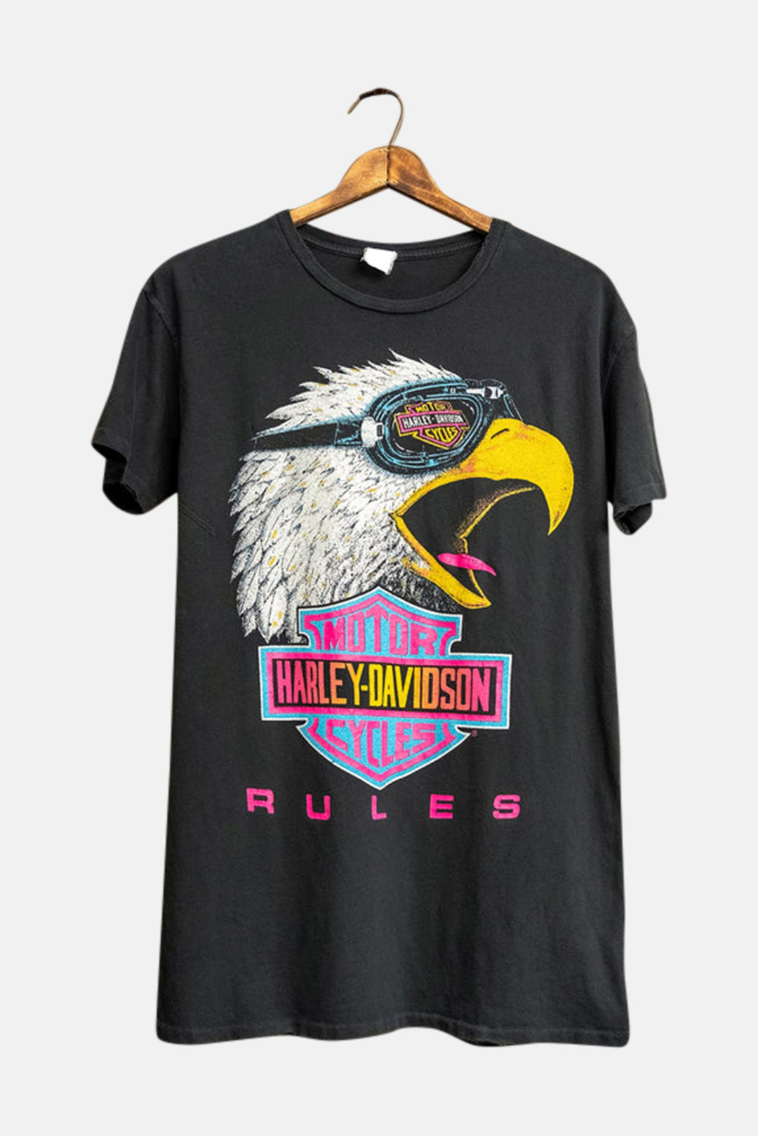 harley davidson t shirt dress Harley Davidson Rules Oversized Tee Dress Coal Pigment, S