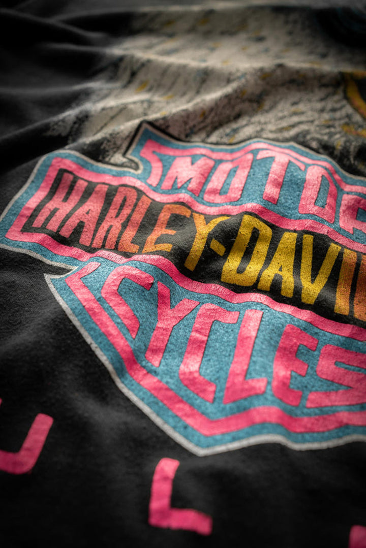 Harley Davidson Rules Oversized Tee Dress Coal Pigment