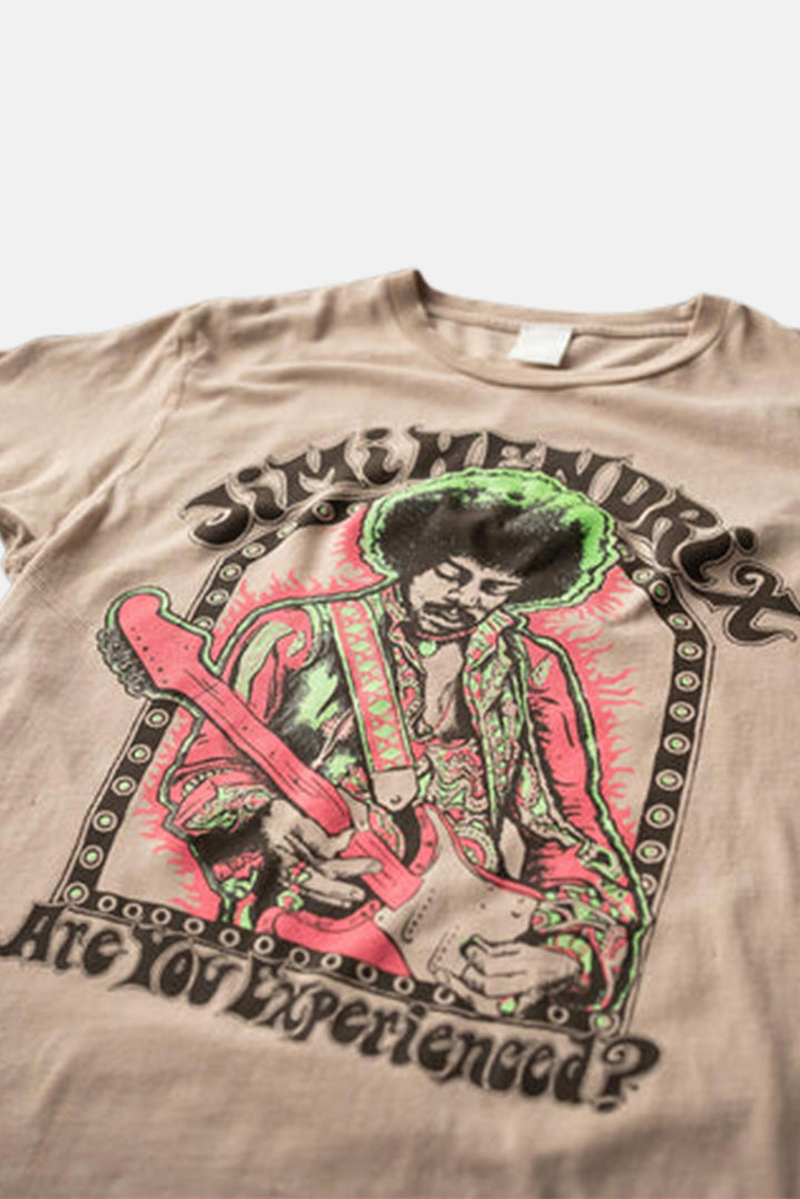 Jimi Hendrix Fire Tee Taupe