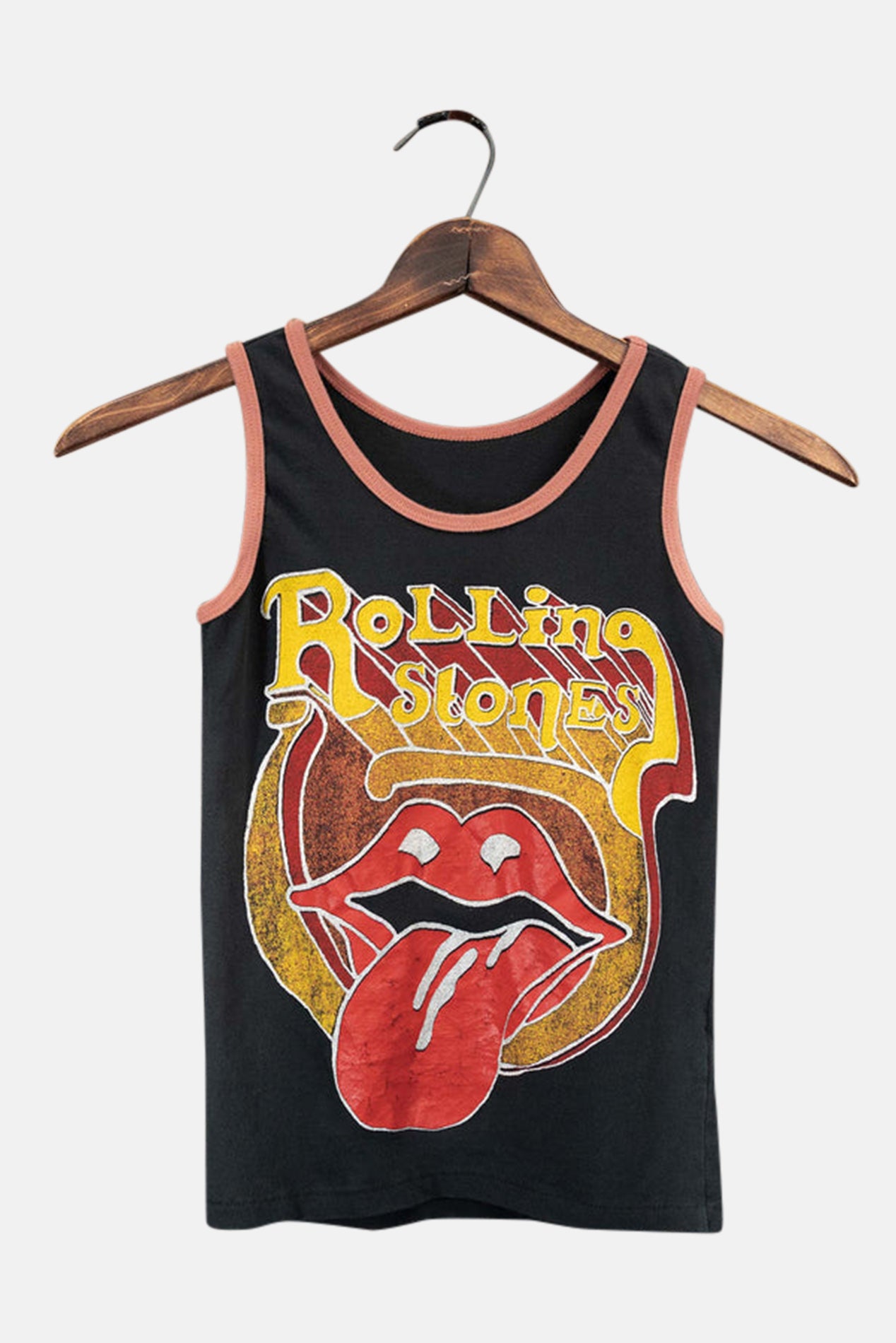 Madeworn Rolling Stones Hang Fire Tank Coal/Sunset – blueandcream