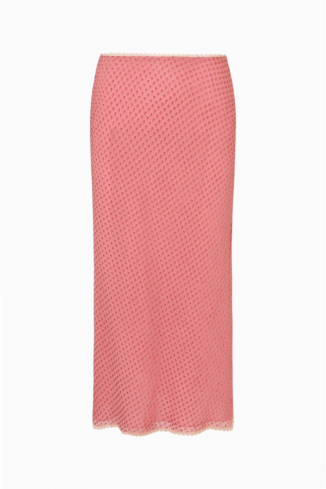 Mariem Silk Swiss Dot Skirt Orchid Blush