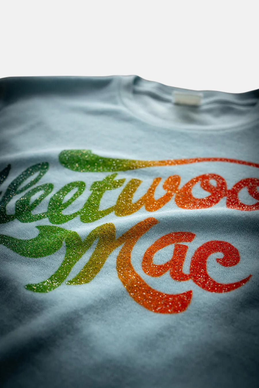 Fleetwood MAC Terrycloth Crop Tee Blue Haze
