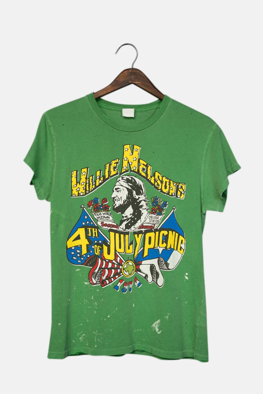 Willie Nelson 1974 4th of July Tee Grass