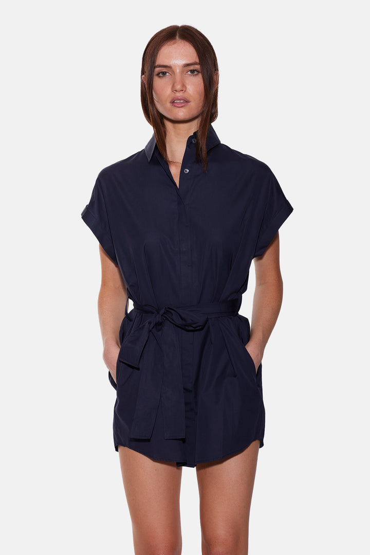Maidstone Mini Shirt Dress Navy