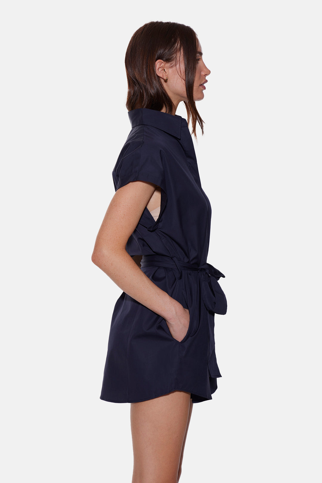Maidstone Mini Shirt Dress Navy