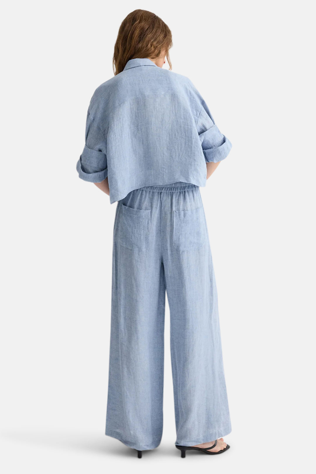 Main St. Pant in Washed Hemp Denim Light Indigo