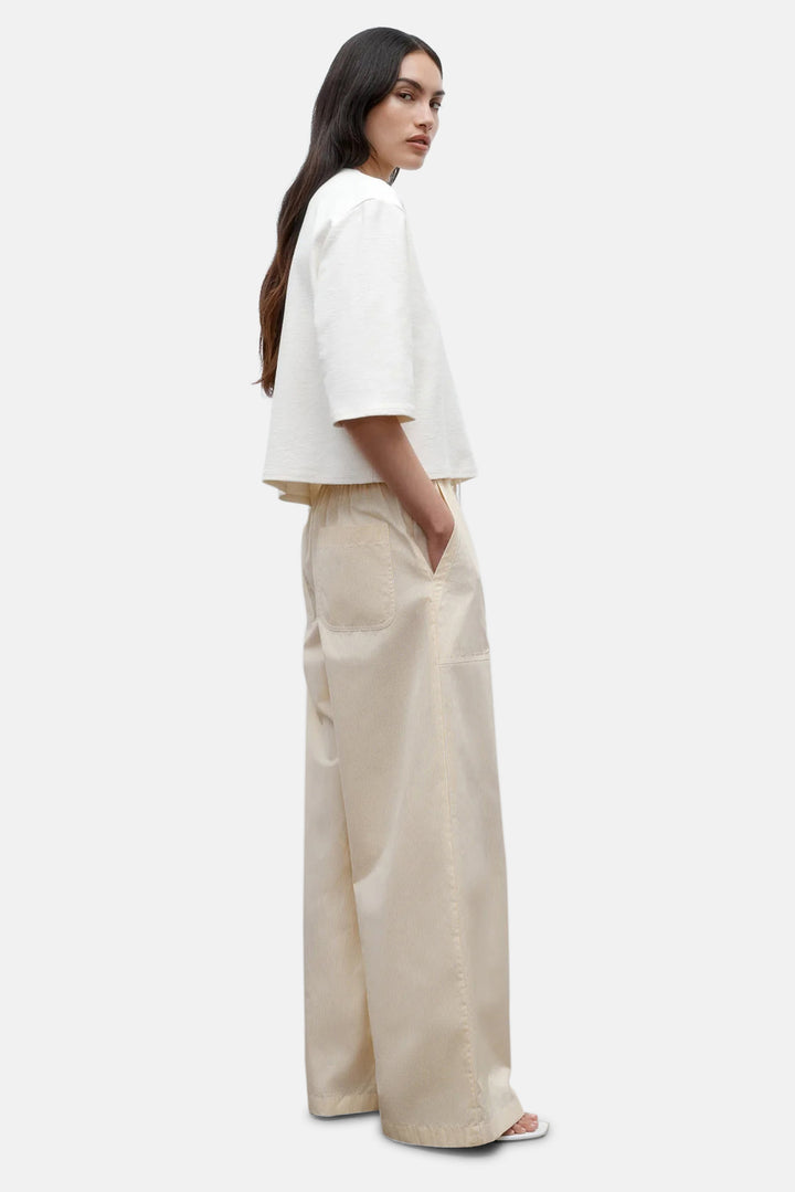 Main Street Pant Ivory/Yellow Stripe