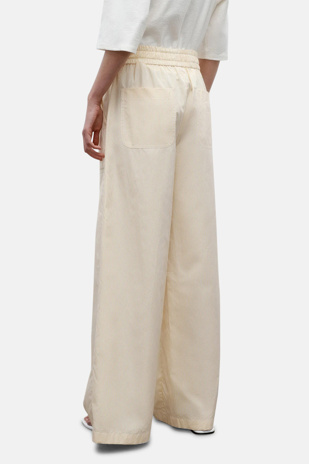 Main Street Pant Ivory/Yellow Stripe