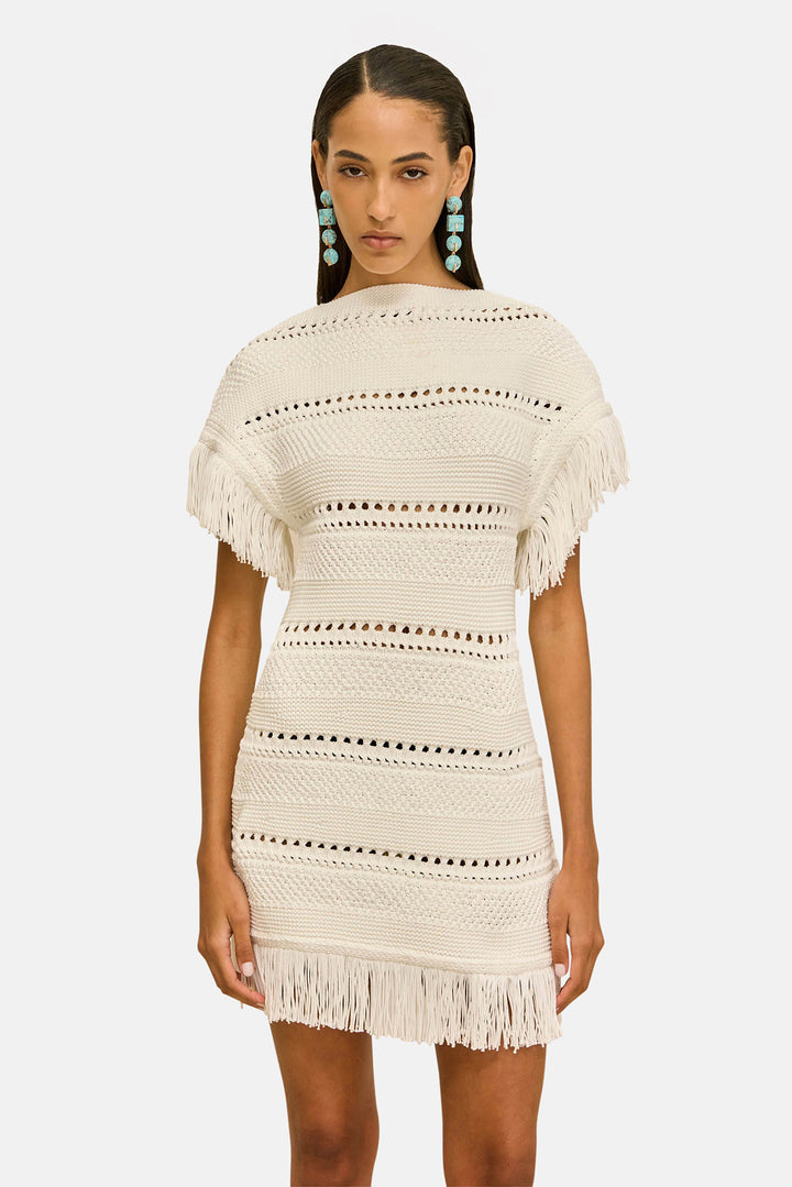 Maren Knit Dress Off White