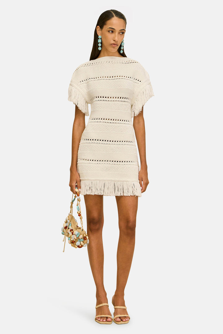 Maren Knit Dress Off White