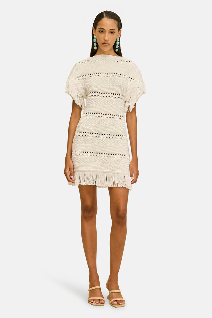 Maren Knit Dress Off White
