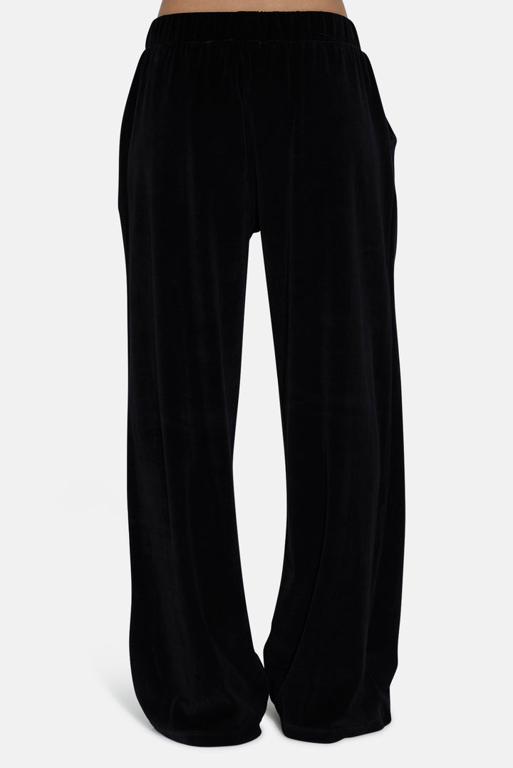 Mari Velour Pant Black