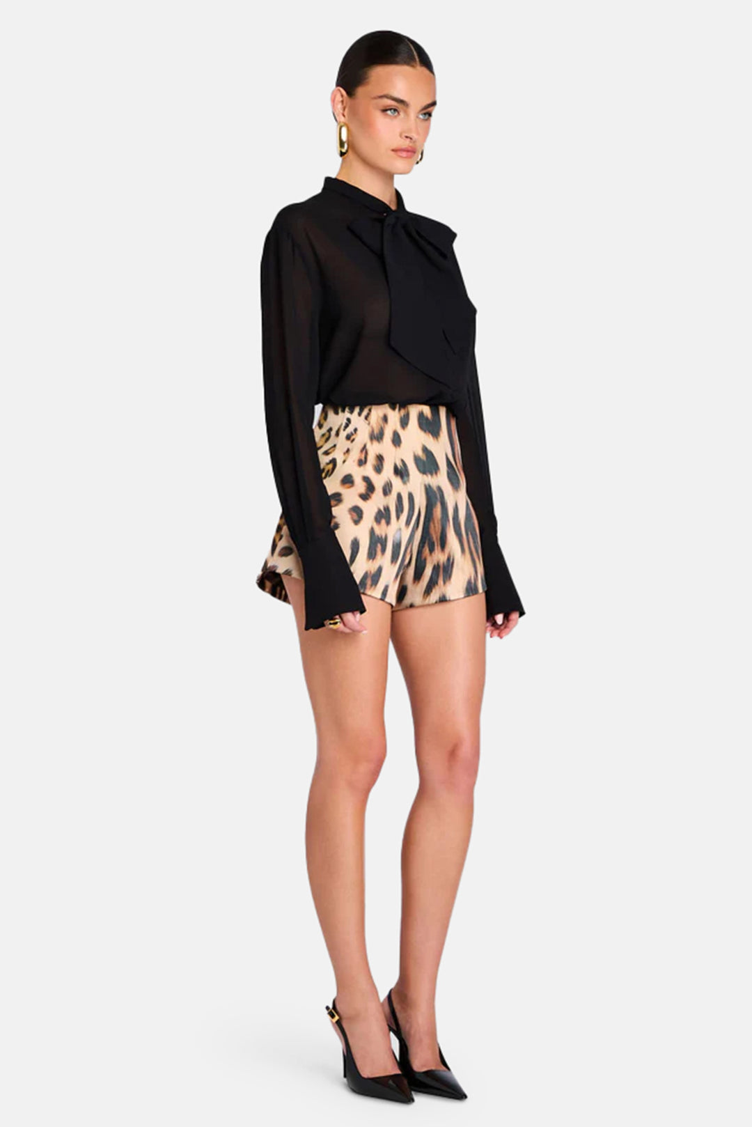Marie Shorts Melting Animal Print