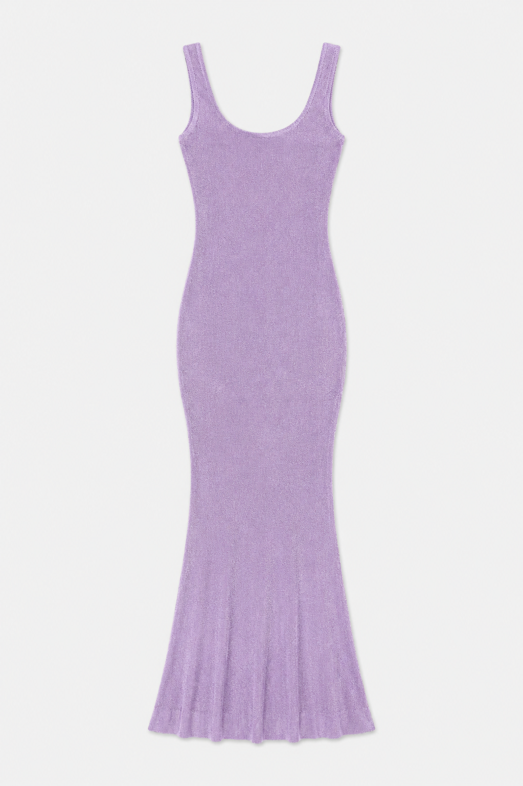 Martina Metallic Knit Maxi Dress Lilac Bloom