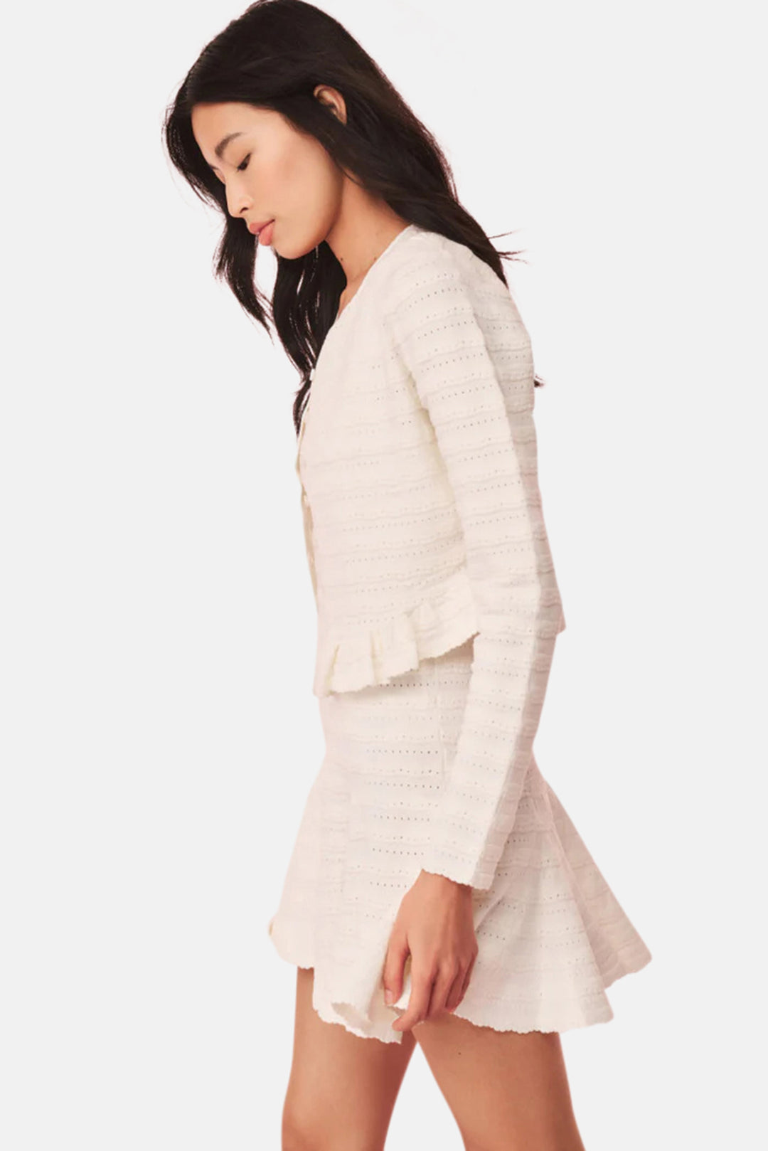 loveshackfancy maryanne knit mini dress LoveShackFancy - Maryanne Knit Mini Dress