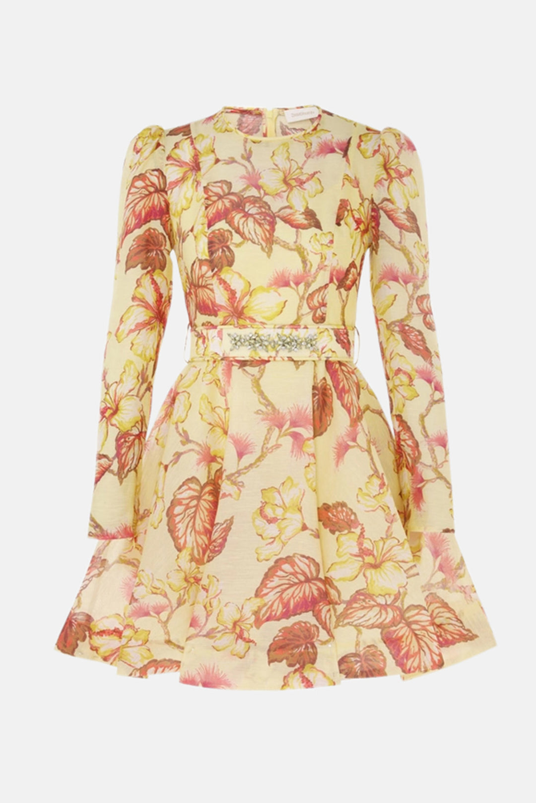 Zimmerman Matchmaker Flutter Mini Dress Yellow Hibiscus blueandcream Zimmerman Matchmaker Flutter Mini Dress Yellow Hibiscus blueandcream