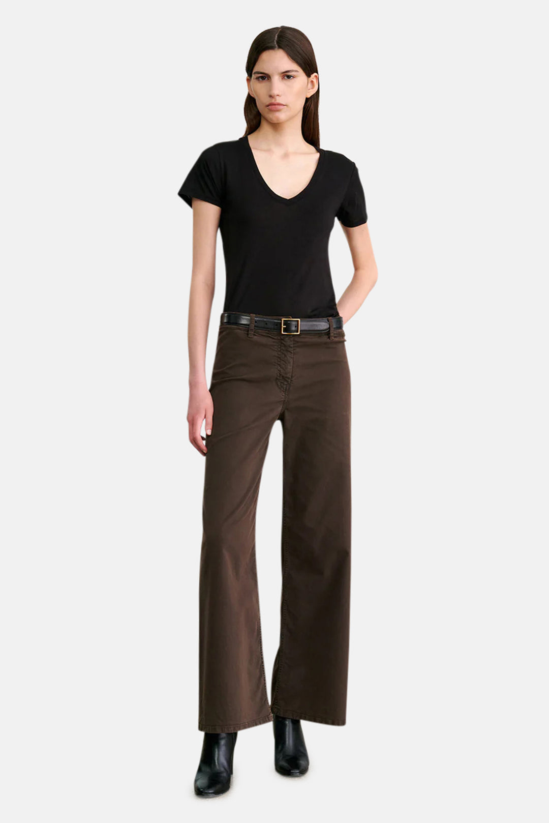 Megan Pant Chocolate Brown