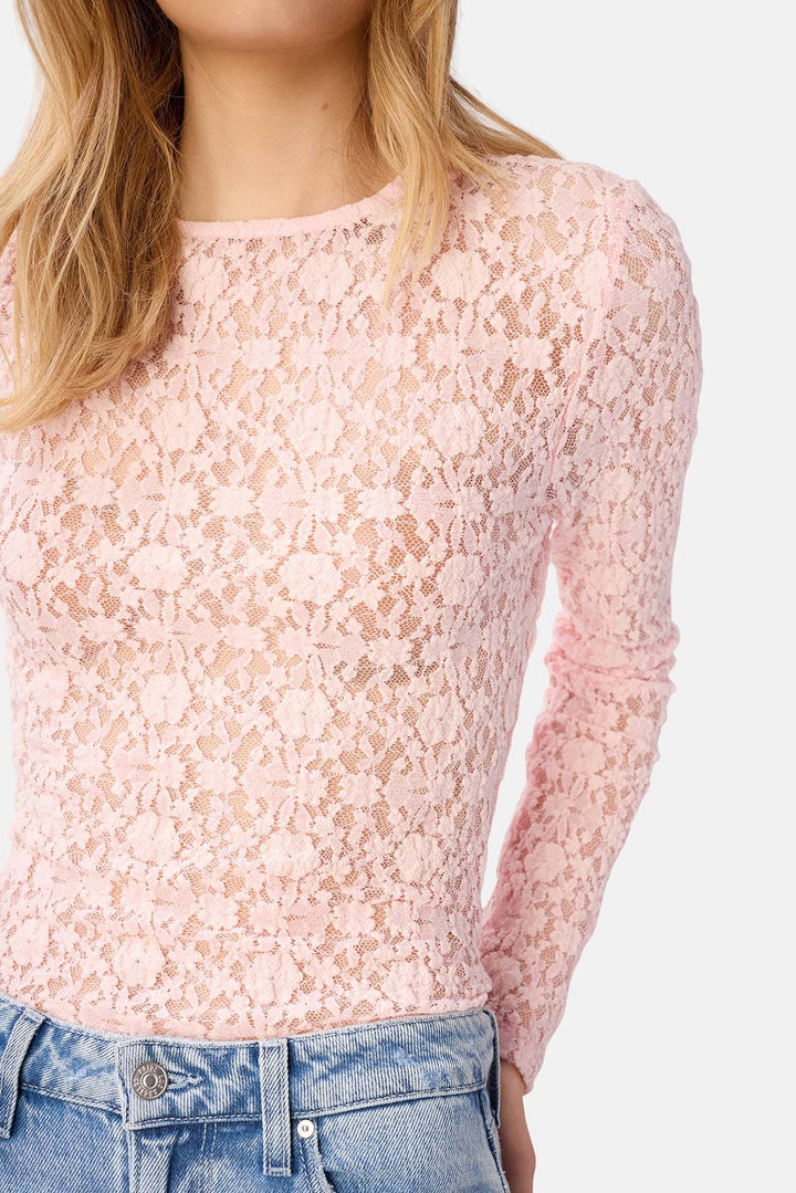 Meli Stretch Lace Top Dogwood