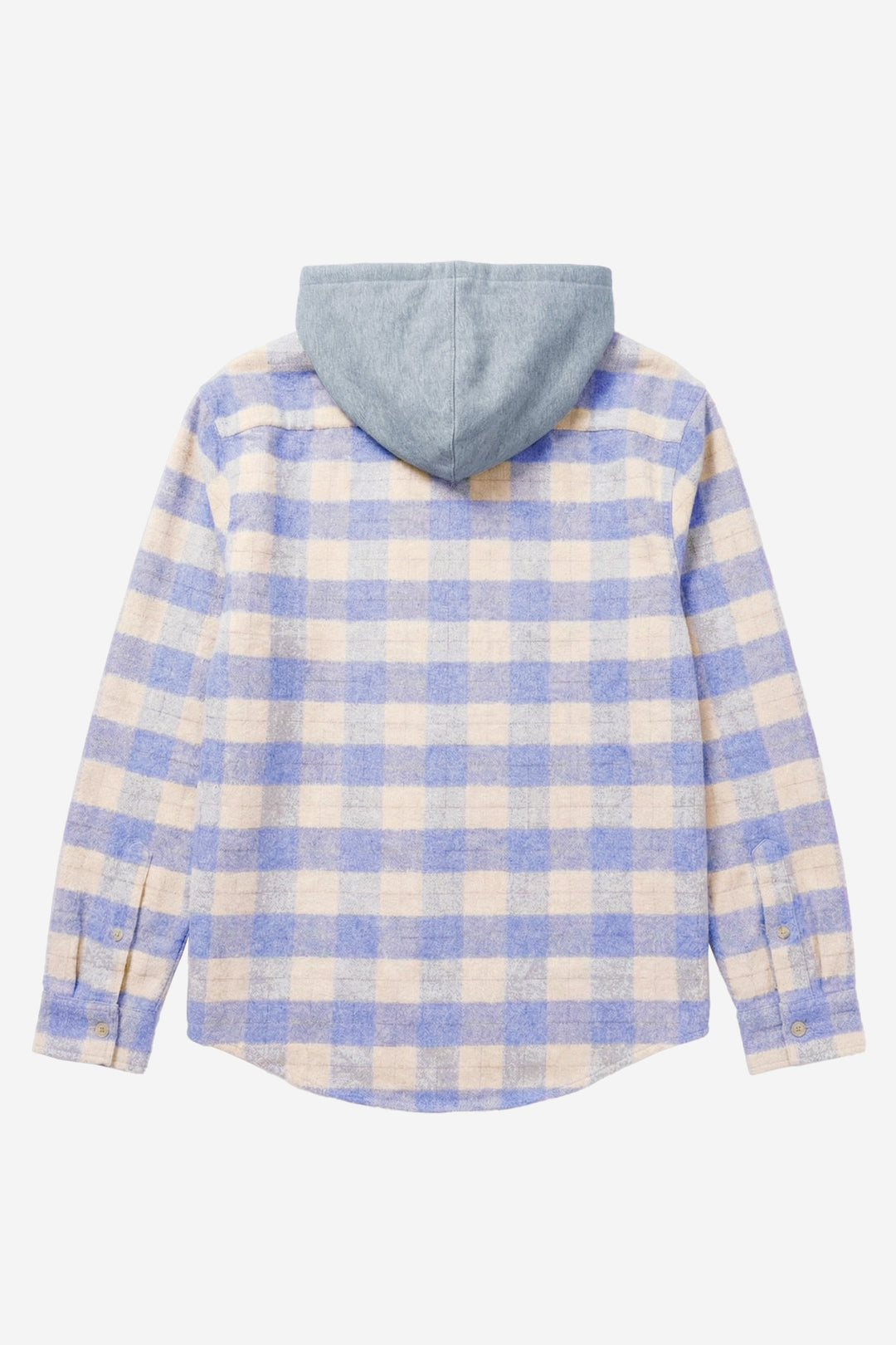 Dylan Brushed Flannel Butter/Blue Plaid w/Grey Hood