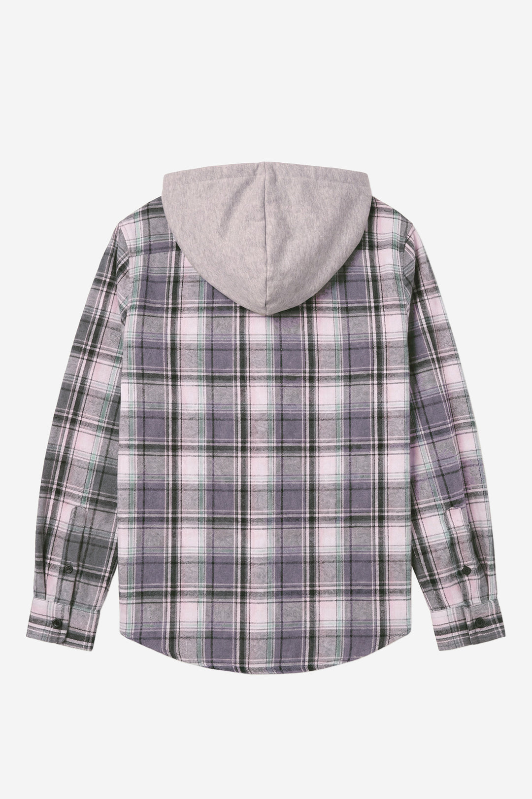Dylan Flannel Grey Plaid w/Grey Hood