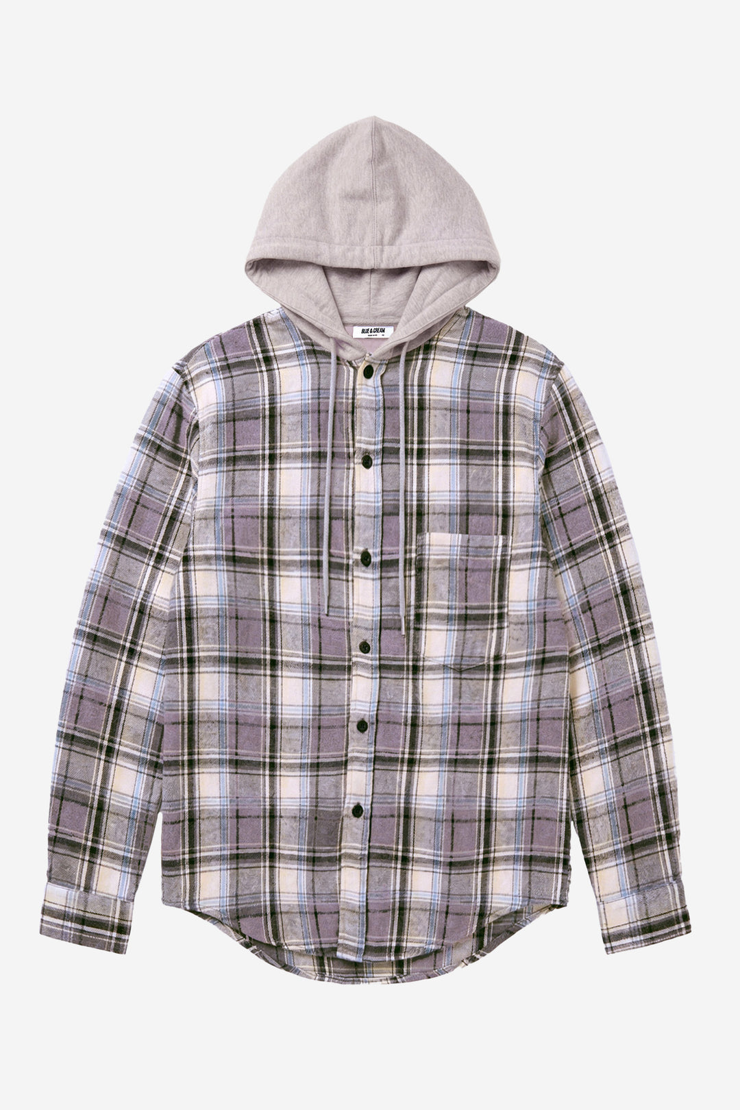 Dylan Flannel Grey Plaid w/Grey Hood