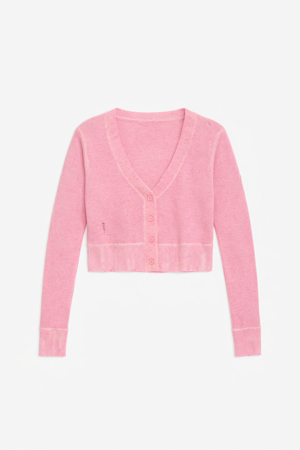 Mia Shrunken Cardigan Pink
