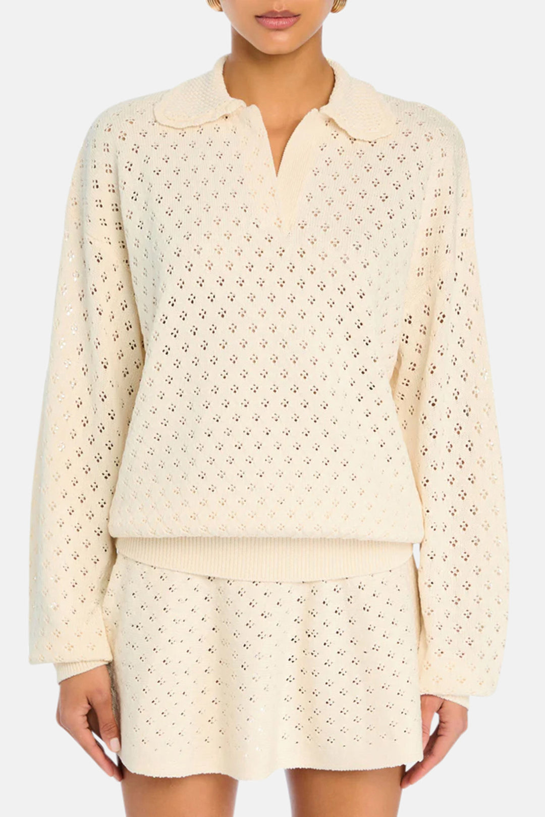 Mica Knit Pullover Eggshell