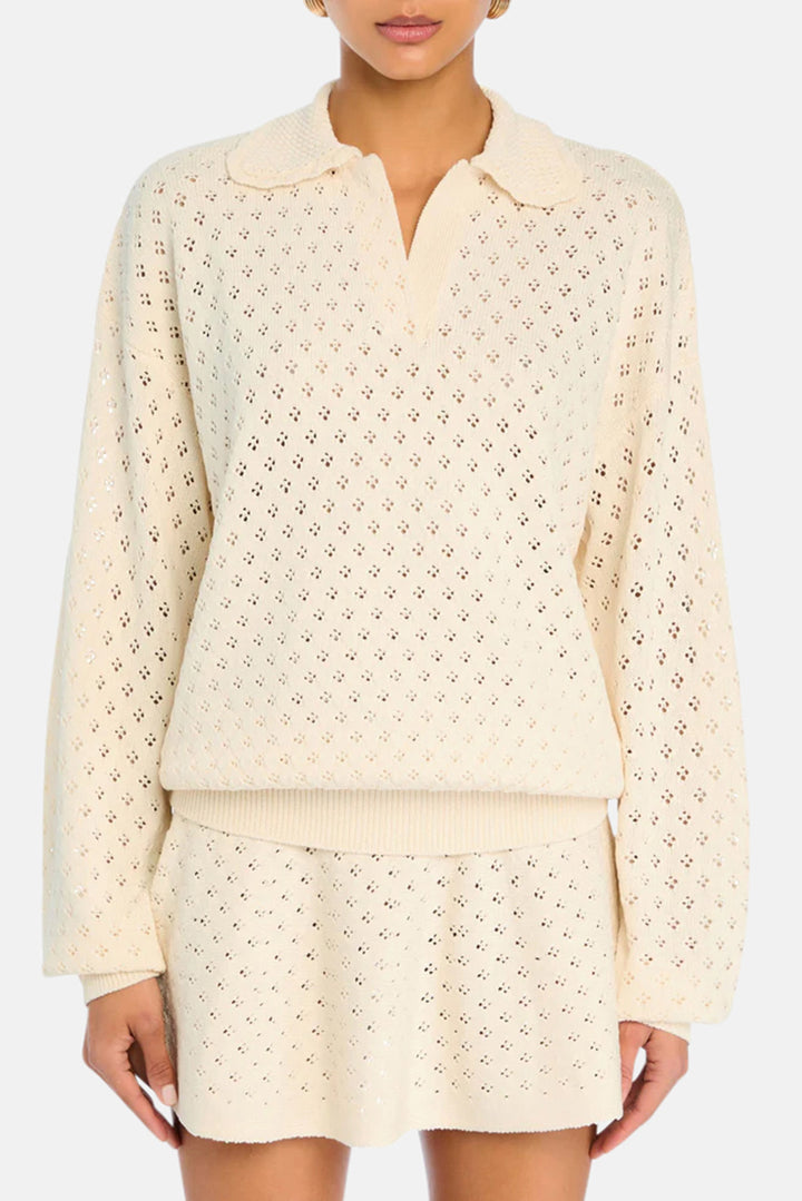 Mica Knit Pullover Eggshell