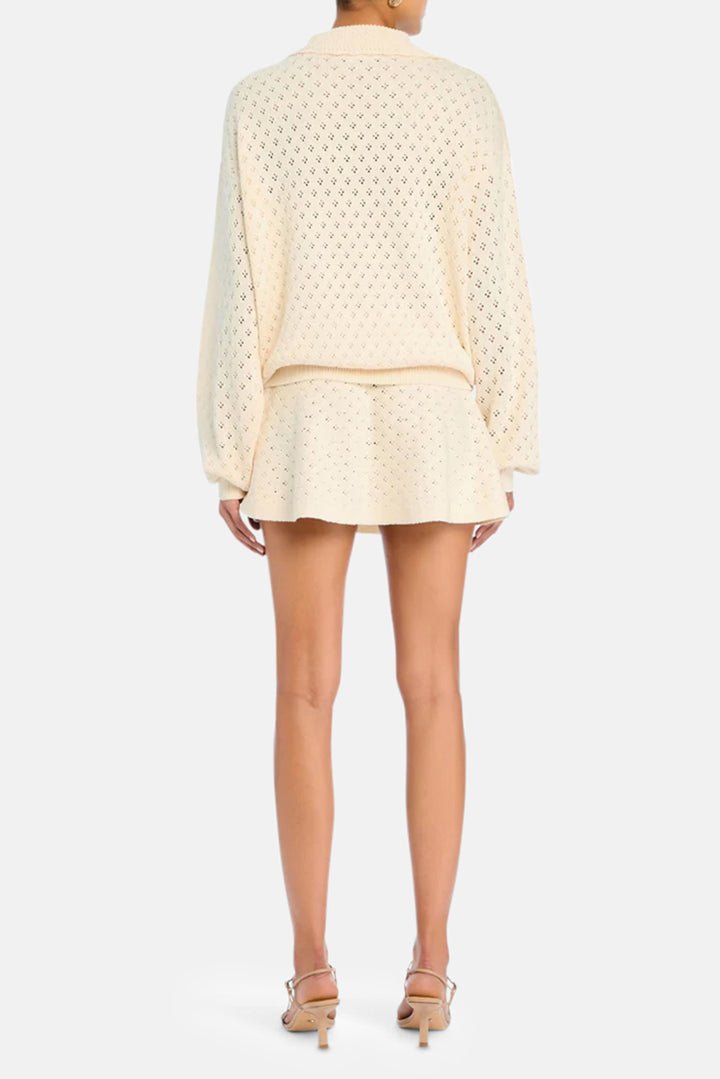 Mica Knit Pullover Eggshell
