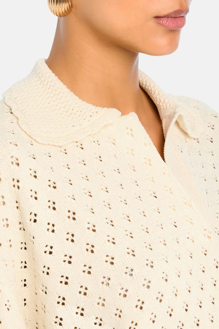 Mica Knit Pullover Eggshell
