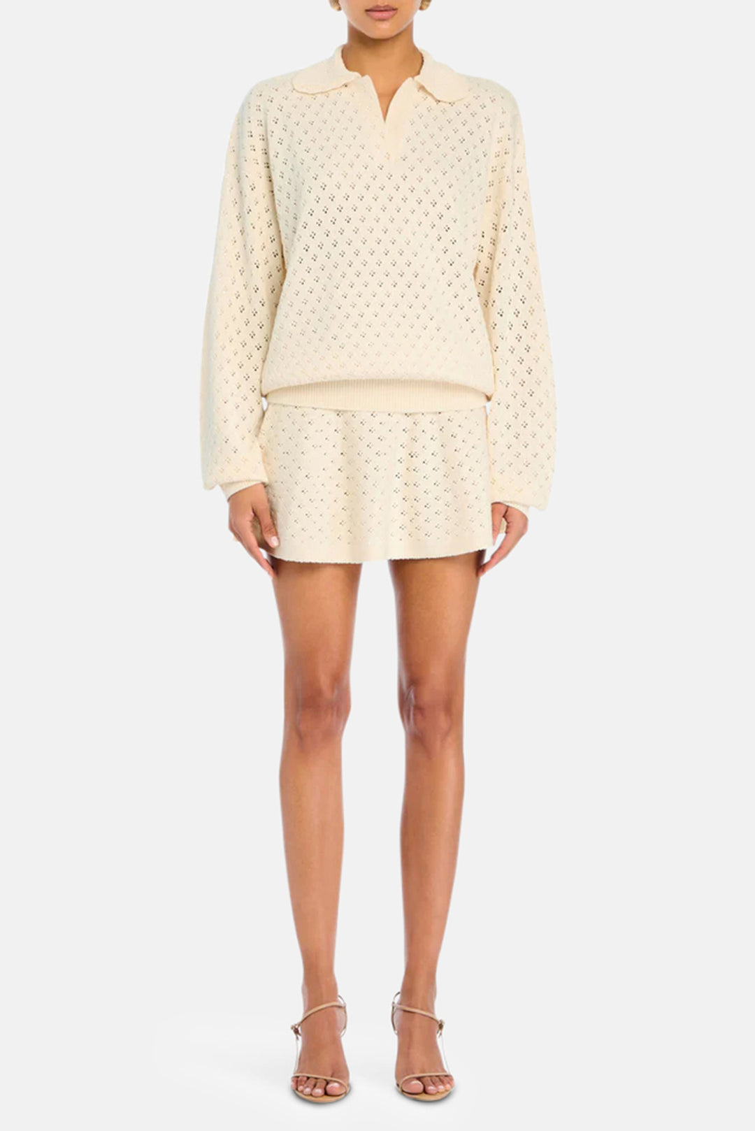Mica Knit Pullover Eggshell