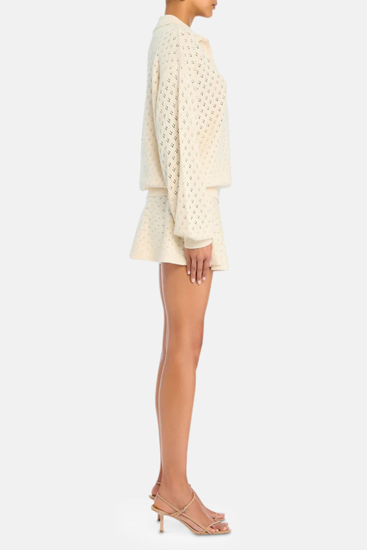 Mica Knit Pullover Eggshell