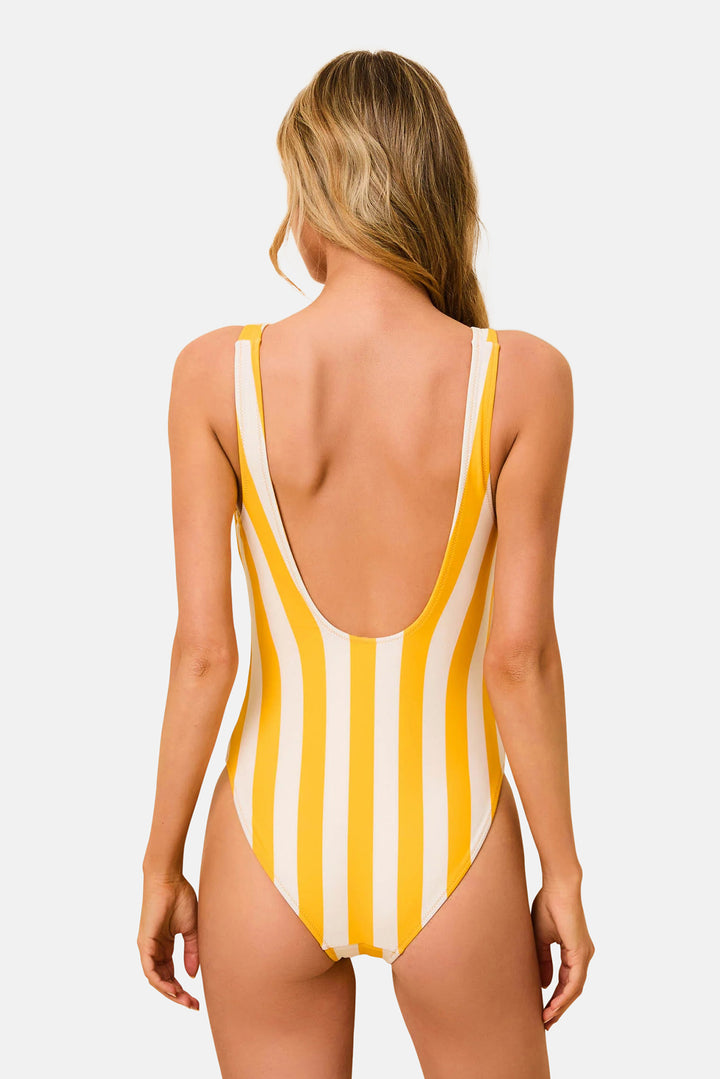Michelle Reversible One Piece Pineapple / Brule Stripe