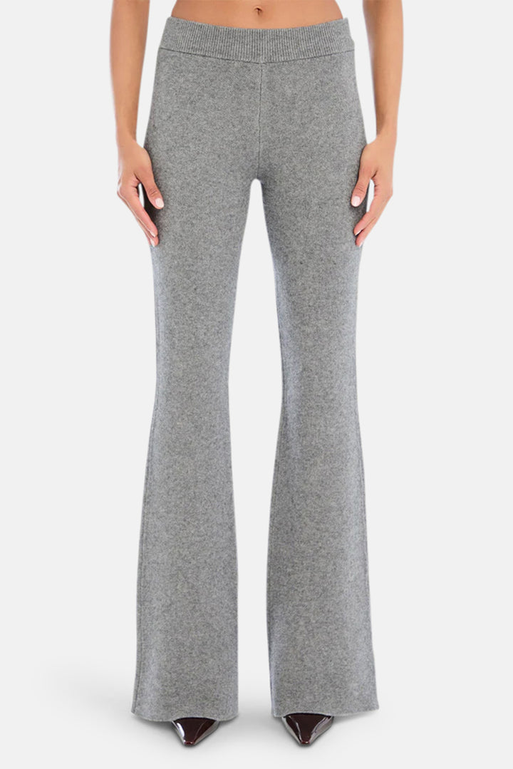 Mickie Knit Flare Pant Medium Grey