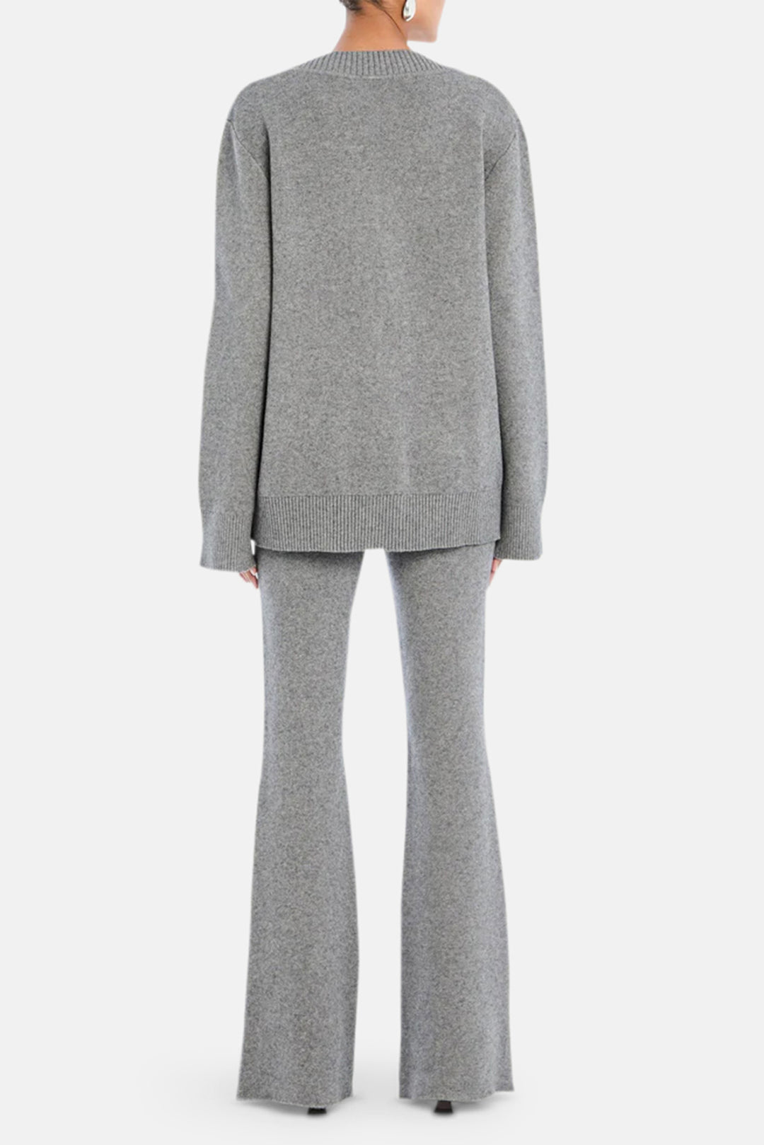 Mickie Knit Flare Pant Medium Grey