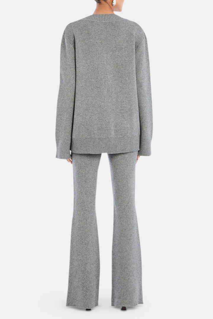 Mickie Knit Flare Pant Medium Grey