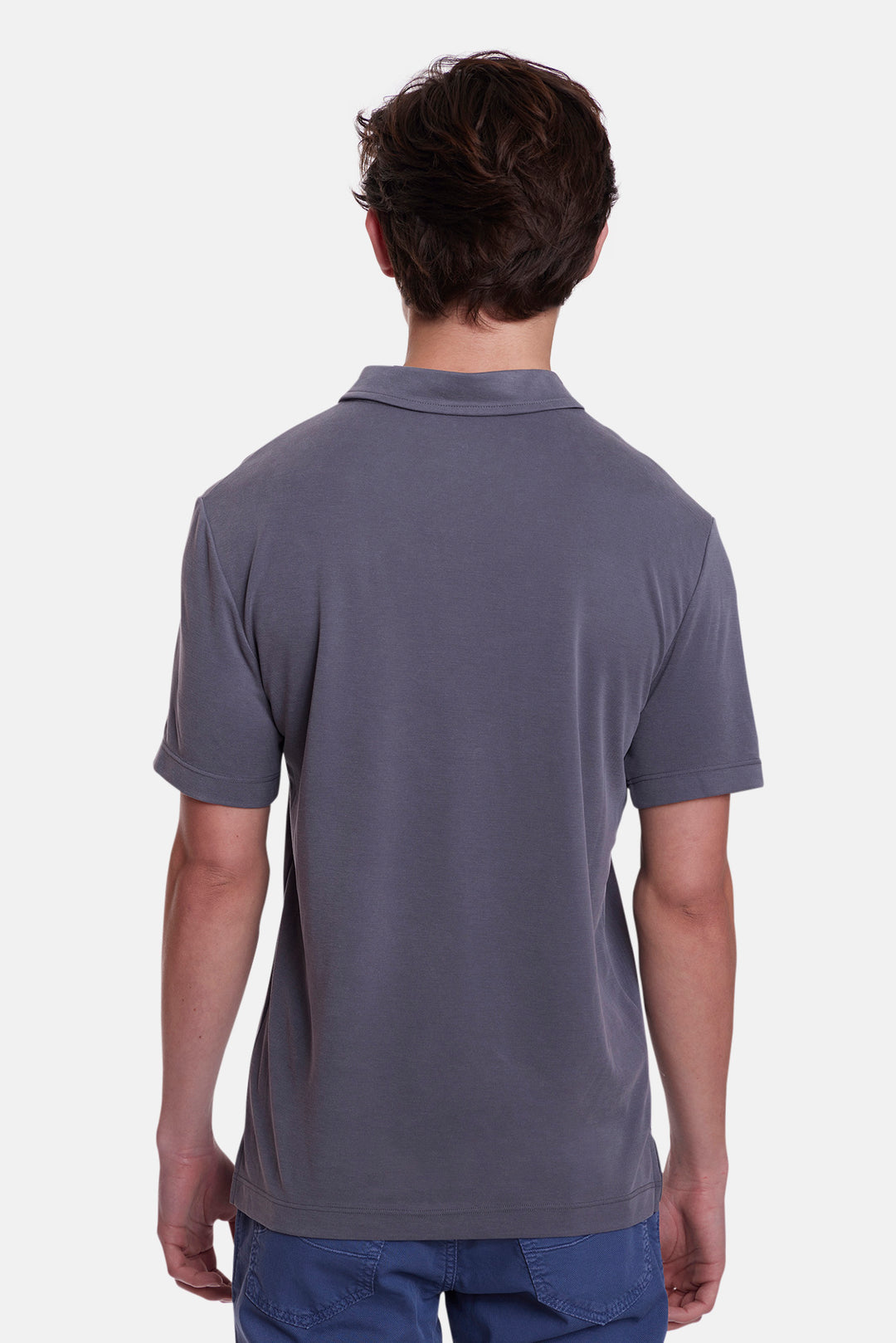 Micro Pique Johnny Polo Charcoal