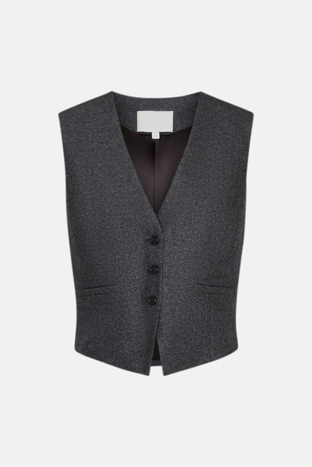 Mila Vest in Medium Heather Grey