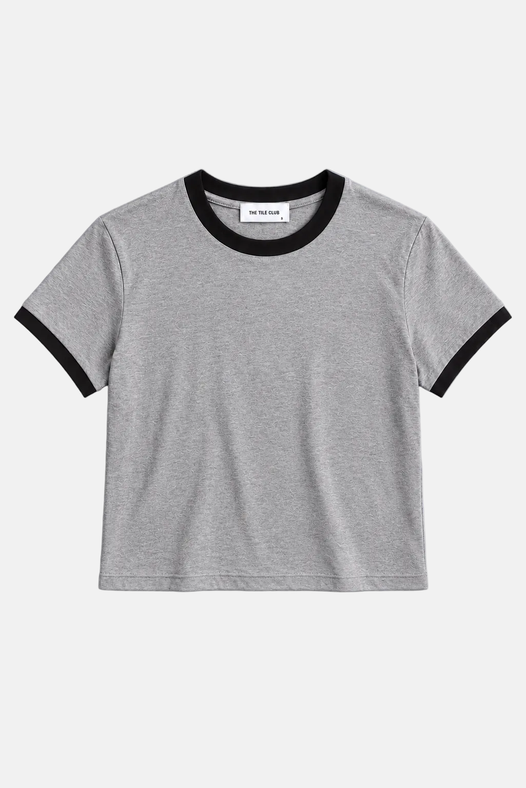 Bebe Tee Heather Grey / Black Ringer