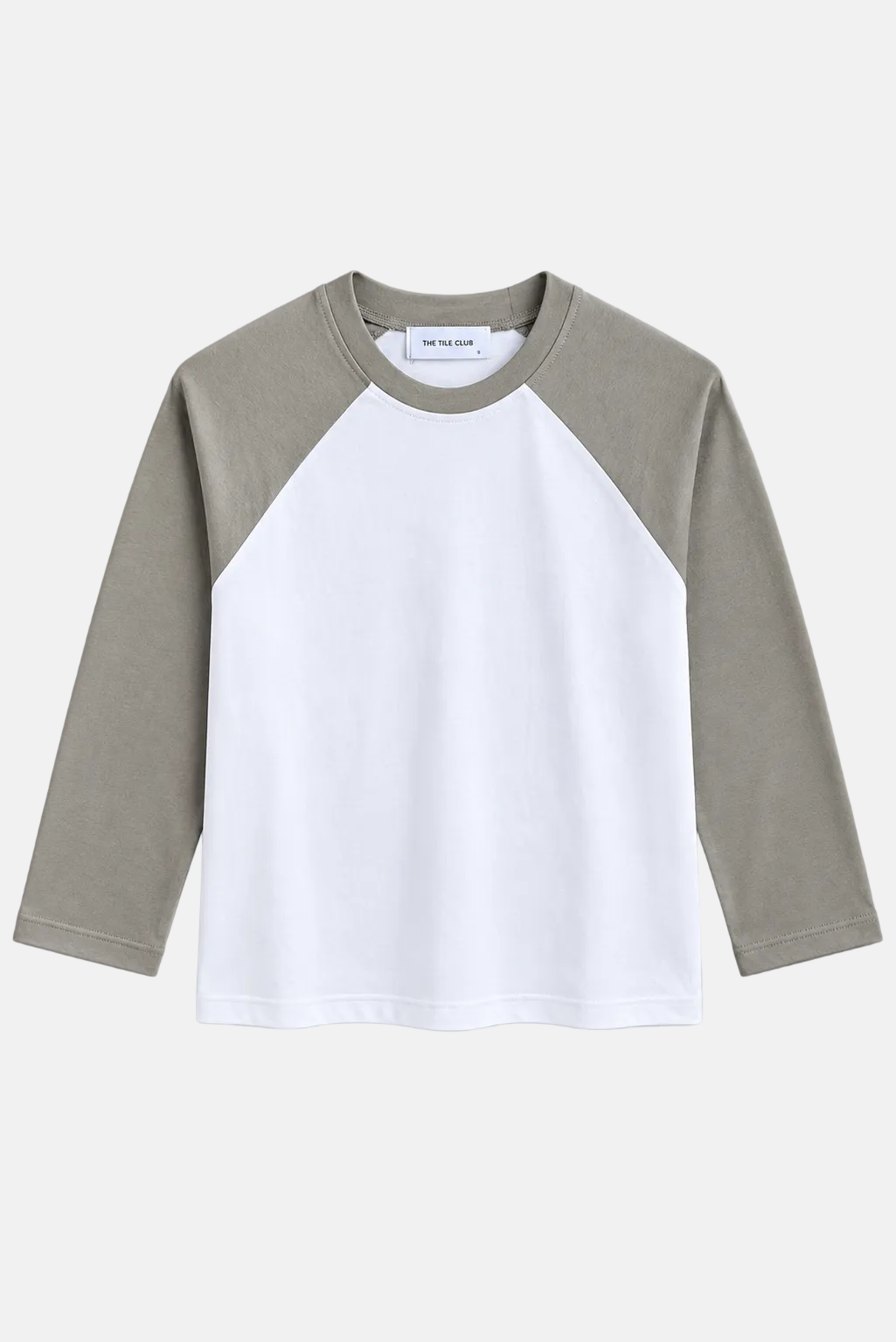 Babe Baseball Tee White/Pale Grey