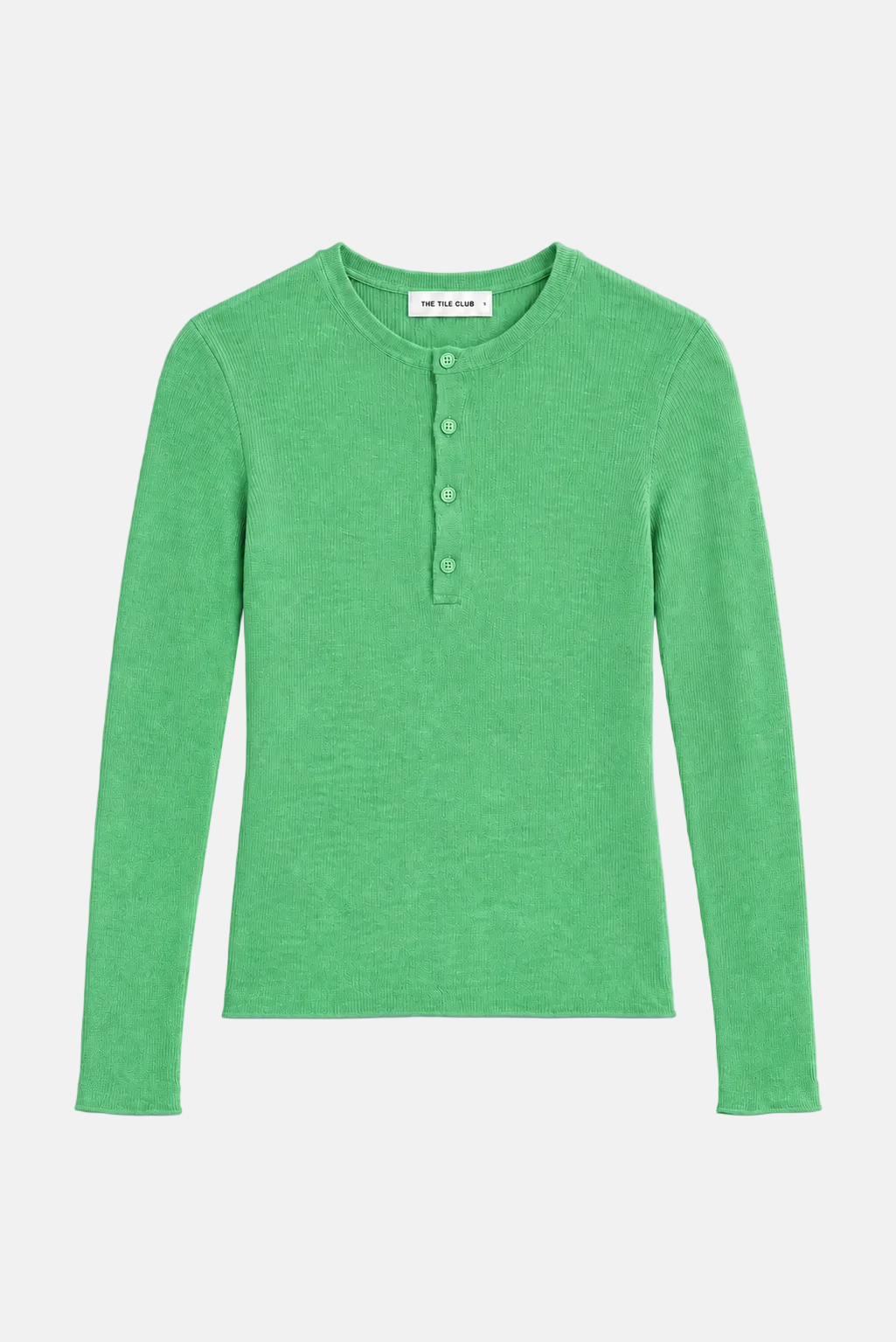 Sylvia Cashmere Henley Sweater Turf