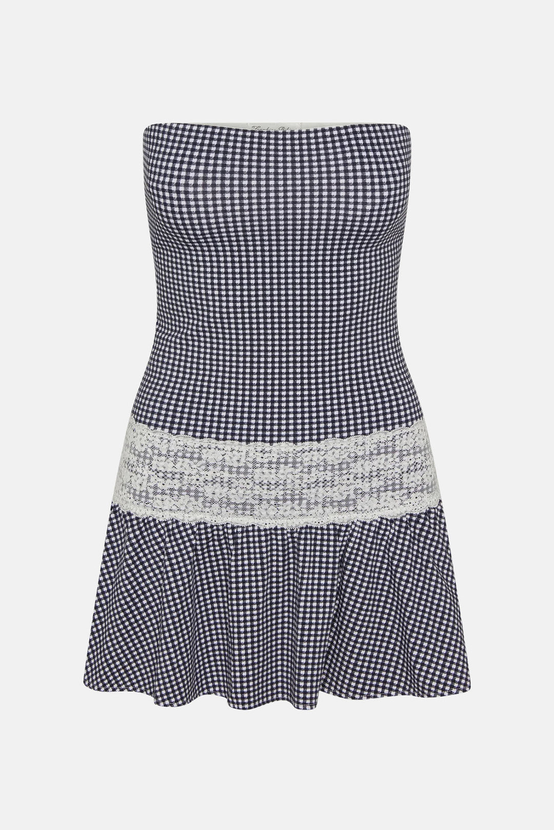 Mirage Gingham Mini Dress Midnight Wishes