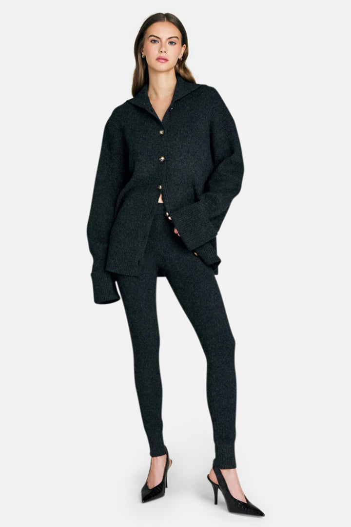 Mish Knit Legging Dark Charcoal